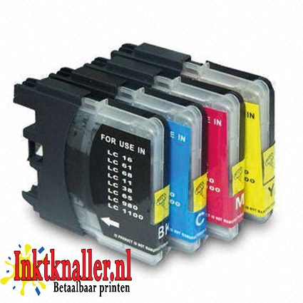 Huismerk Brother LC980-1100 set Huismerk Brother LC980-1100 set