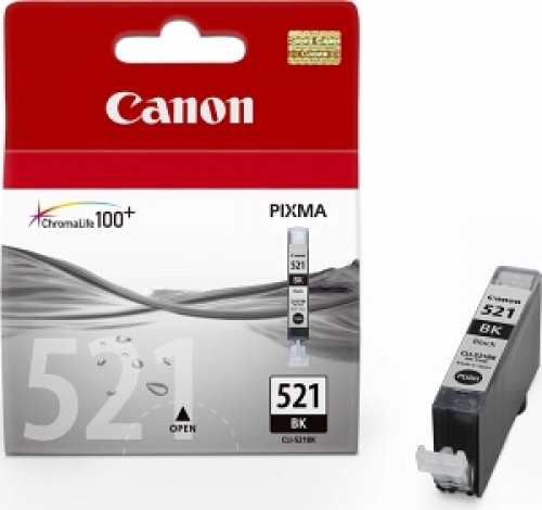 Canon CLI521BK inktcartridge 9ml. foto zwart -origineel- Canon CLI521BK inktcartridge 9ml. foto zwart -origineel-