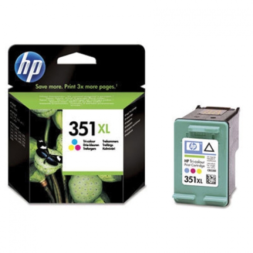 HP 351XL -CB338EE- kleur HC 14ml. inktcartridge -origineel
