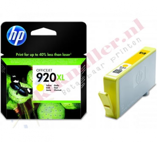 HP 920XL inktcartridge geel hoge capaciteit 6ml. origineel