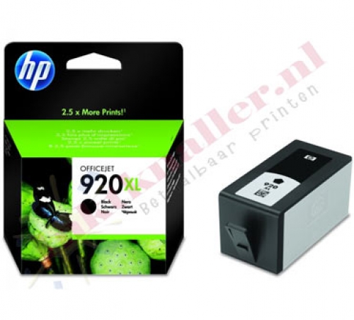 HP 920XL inktcartridge zwart hoge capaciteit 1200 pag. origineel
