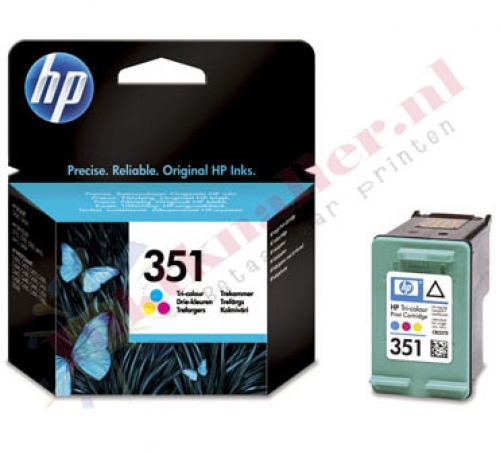 HP 351 -CB337EE- kleur 3.5ml. inktcartridge -origineel-