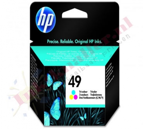 HP 49 (51649AE) 22.8ml. inktcartridge kleur (origineel)