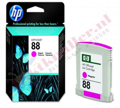 HP 88 (C9387AE) magenta 9ml. inktcartridge (origineel) HP 88 (C9387AE) magenta 9ml. inktcartridge (origineel)