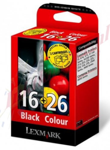 Lexmark 10N0016-26 (Nr.16-26) zwart/kleur HC (origineel)