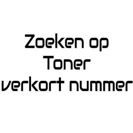 Zoeken op toner - verkort nummer -