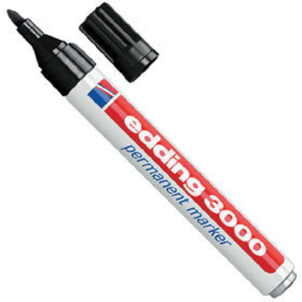 Edding permanent marker 3000 zwart inktknaller