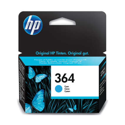 HP 364 (CB318EE) cyaan 3 ml. inktcartridge Origineel