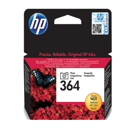 HP 364 (CB317EE) fotozwart 7ml. inktcartridge - Origineel