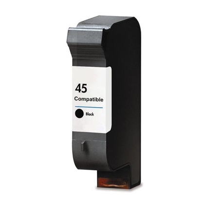 Compatible voor HP 45 - 51645 zwart 44ml. 1 inktcartridge