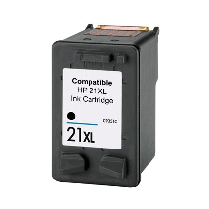Compatible voor HP 21 zwart 19ml. inktcartridge