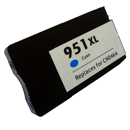 Compatible voor HP 951XL inktcartridge 27ml. cyaan HC