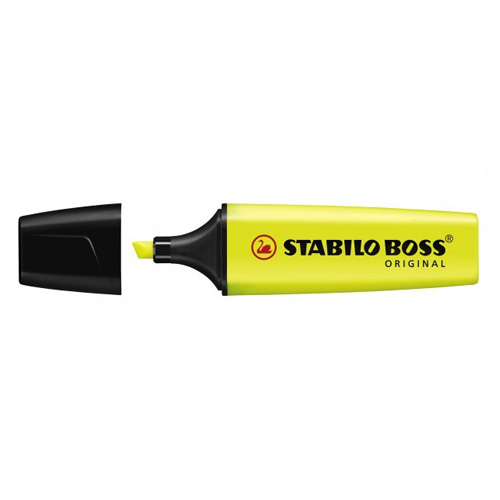 Stabilo markeerstift Boss 5mm geel