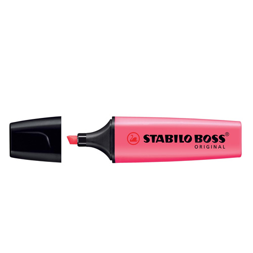 Stabilo markeerstift Boss 5mm roze