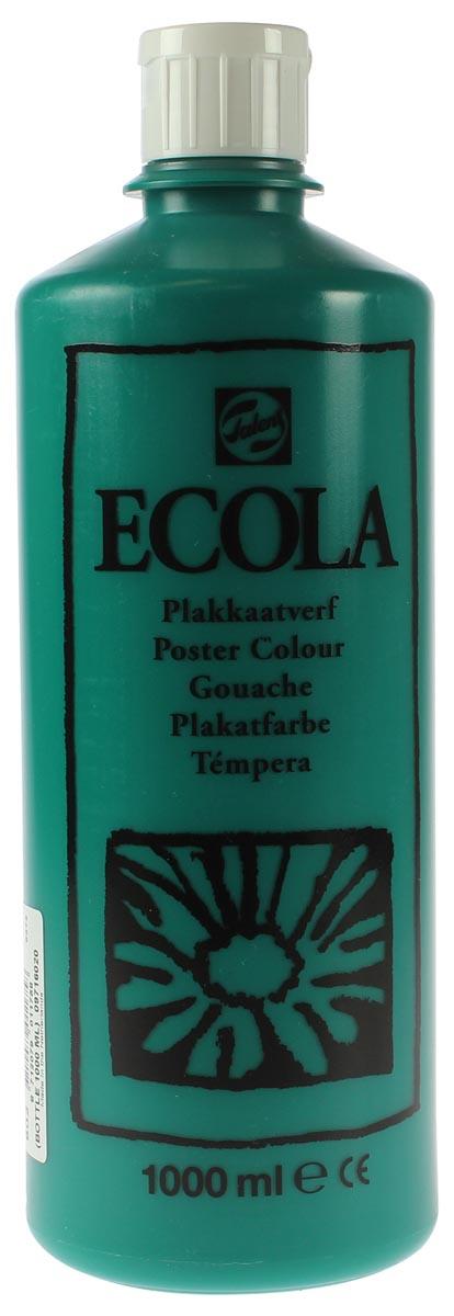 Talens Ecola plakkaatverf flacon van 1000 ml, donkergroen