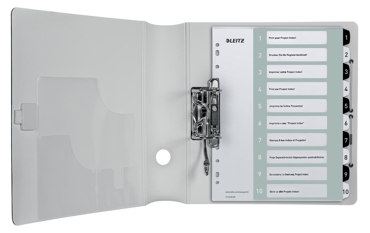 Leitz WOW printbare index, 10 tabs, zwart-wit