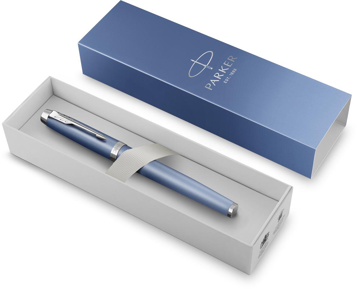 Parker IM Rituals roller, blauw CT, fijn, giftbox