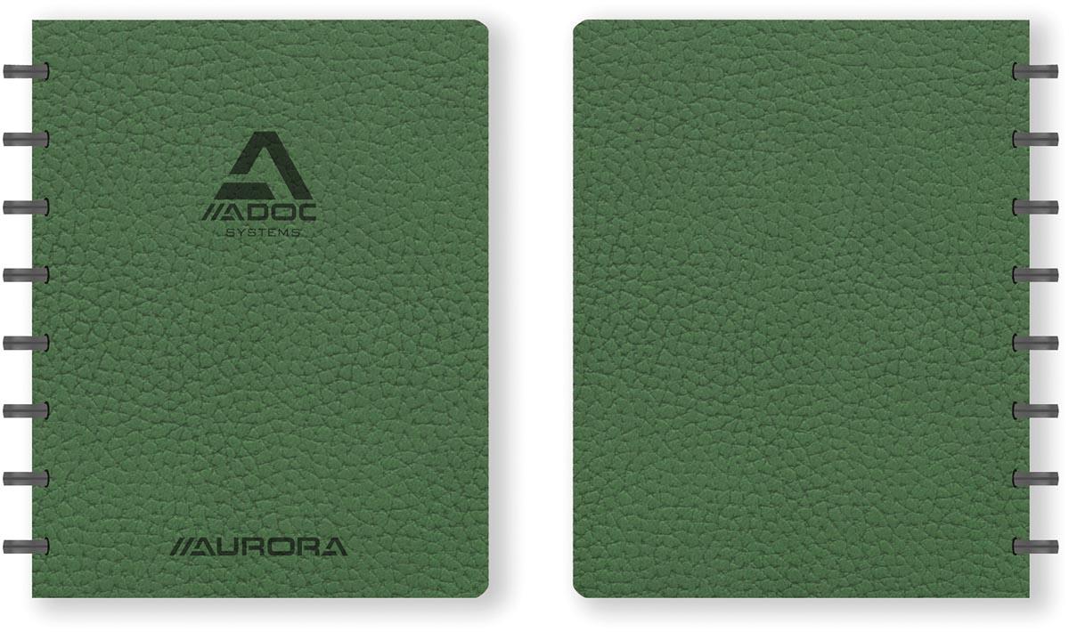 Adoc Business schrift, ft A5, 144 bladzijden, geruit 5 mm, groen