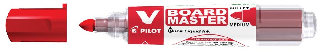 Pilot V-Board Master whiteboardmarker, ronde punt, 2,3 mm, rood