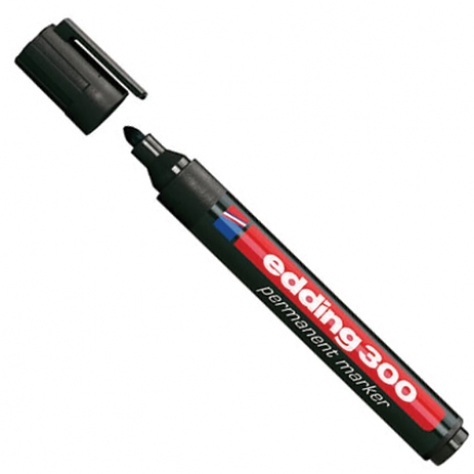 Edding permanent marker Zwart 300 rond