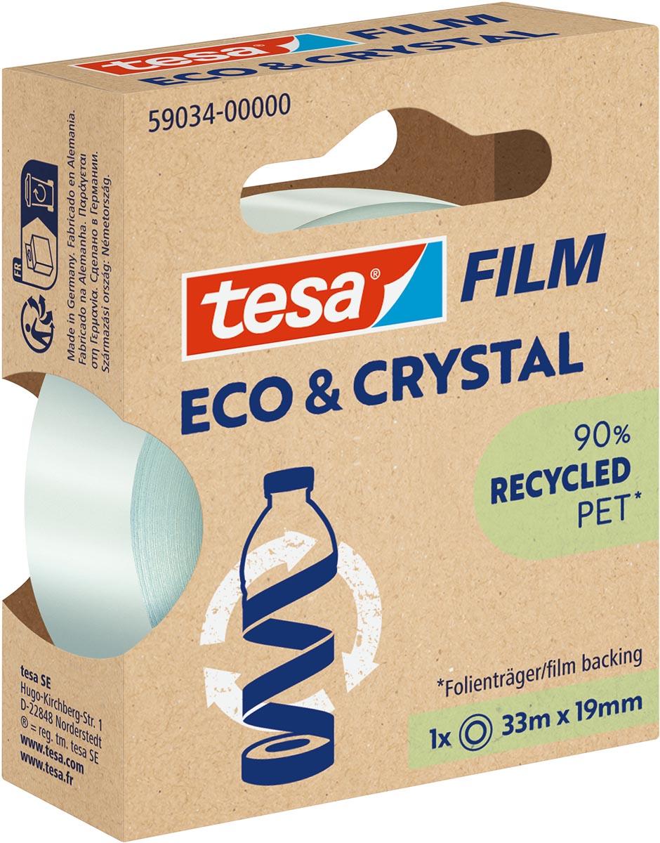 Tesafilm eco & crystal, ft 19 mm x 33 m
