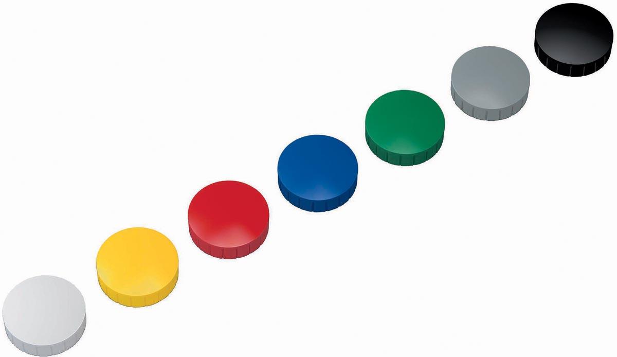 MAUL magneet Solid, 38 mm, trekkracht 2,5kg, doos van 10 stuks, assorti