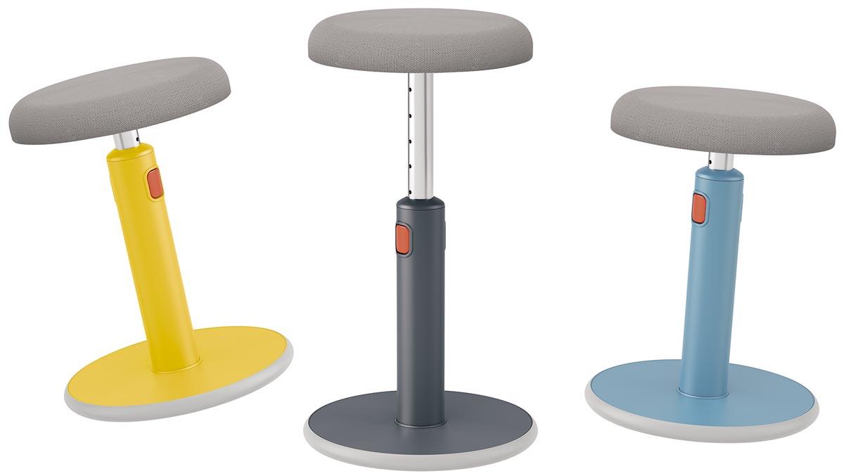 Leitz Ergo Cosy actieve Zit/Sta kruk, geel