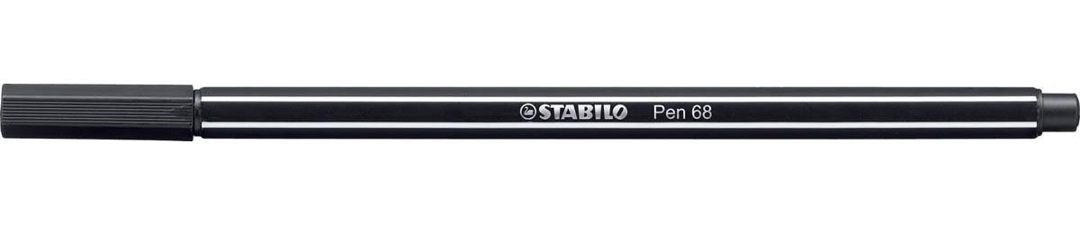 STABILO Pen 68 viltstift, zwart
