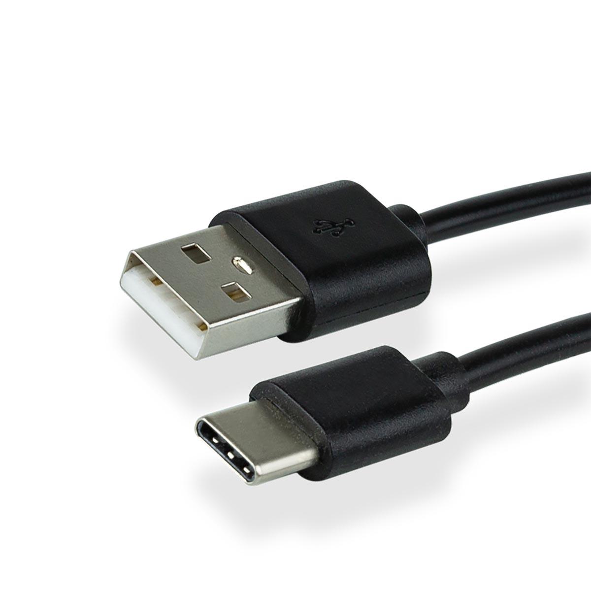 Greenmouse kabel, USB-A naar USB-C, 1 m, zwart
