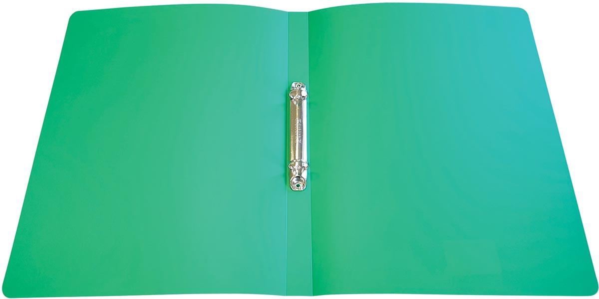 Alpha ringmap, voor ft A4, uit PP, 2 ringen van 16 mm, groen