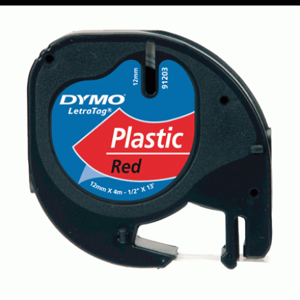 Dymo Letra Tag tapes tape plastic rood