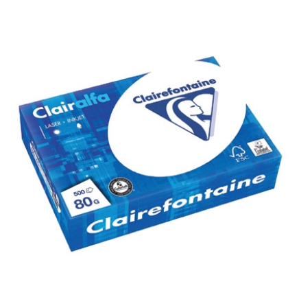 Clairefontaine ft A5 Clairalfa printpapier, 80 g, pak van 500 vel