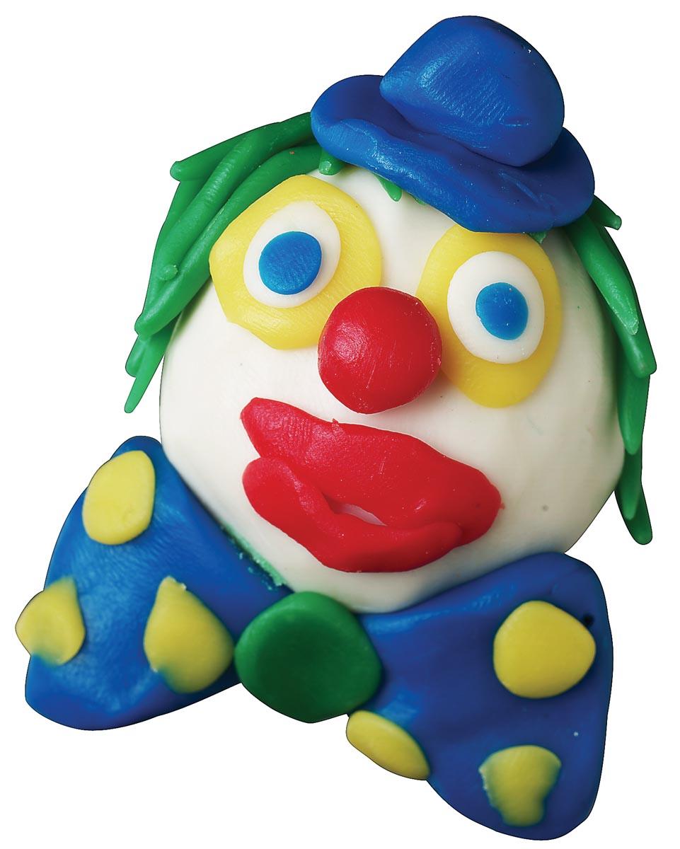 Havo boetseerpasta Supersoft 5 geassorteerde kleuren: rood, groen, geel, wit en blauw