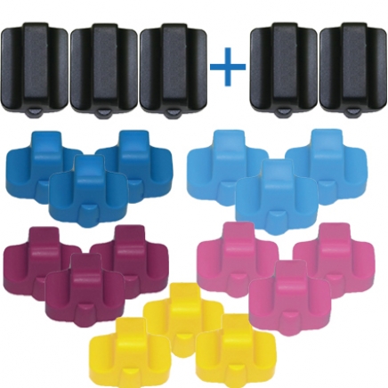 Compatible voor HP 363 TRIO PACK 18 cartridges + 2 zwart extra