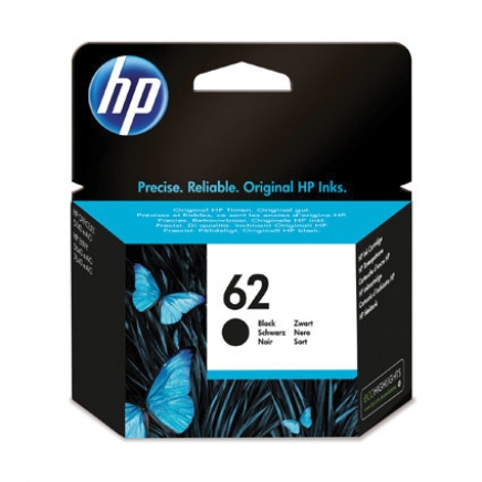 HP 62 zwart inkt cartridge origineel