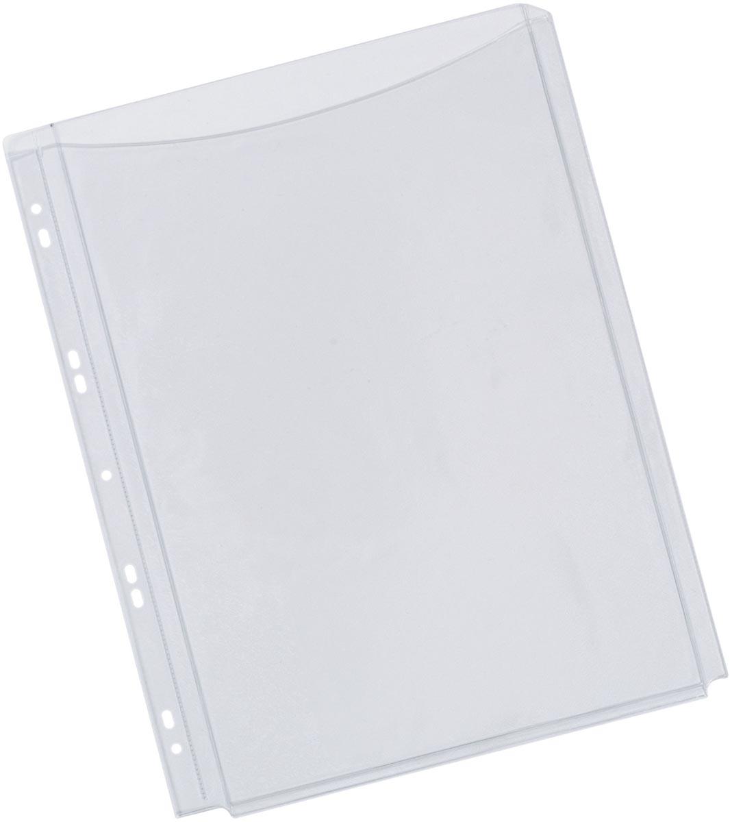 Q-CONNECT geperforeerde showtas A4 9-gaatsperforatie PP transparant pak van 5 stuks