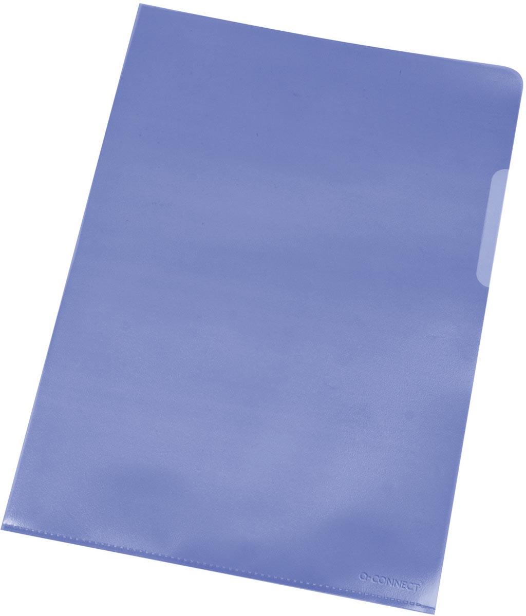 Q-CONNECT L-map blauw 120 micron pak van 100 stuks