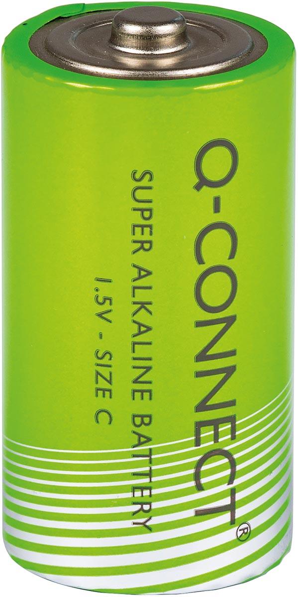 Q-CONNECT batterij, alkaline, C,blister van 2 stuks