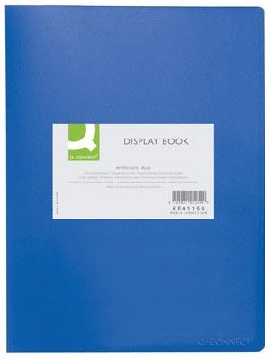 Q-CONNECT showalbum A4 40 tassen blauw