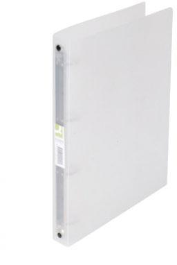Q-CONNECT ringmap, PP, 4 ringen, 25 mm, transparant