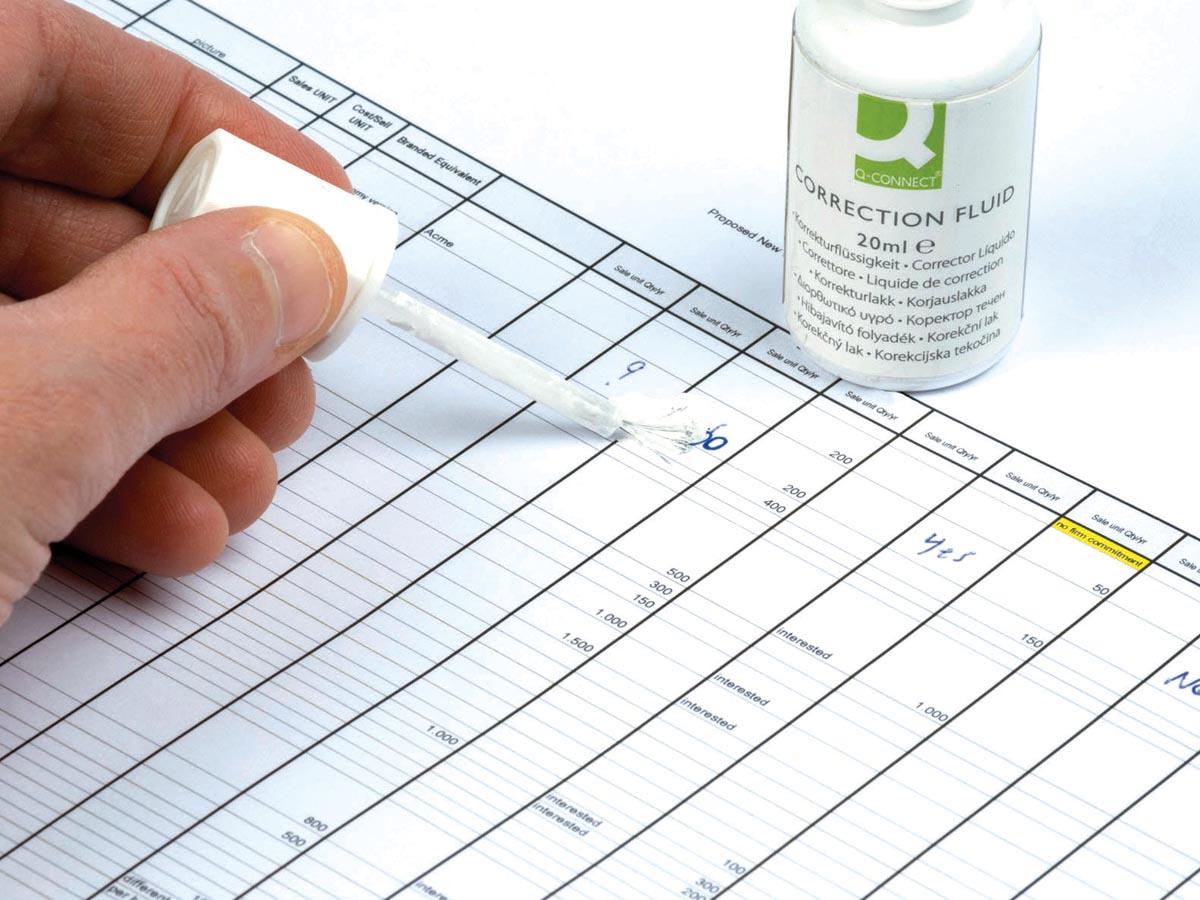 Q-CONNECT correctievloeistof flesje van 20 ml