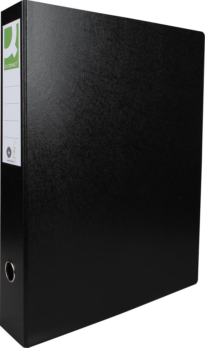 Q-CONNECT ordner, voor ft A3, uit karton, staand, rug van 8 cm, zwart