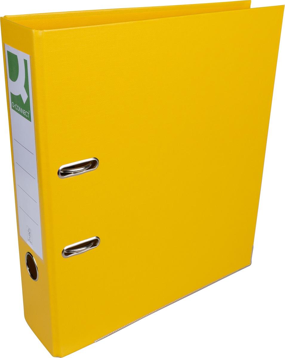 Q-CONNECT ordner, voor ft A4, volledig uit PP, rug van 8 cm, geel