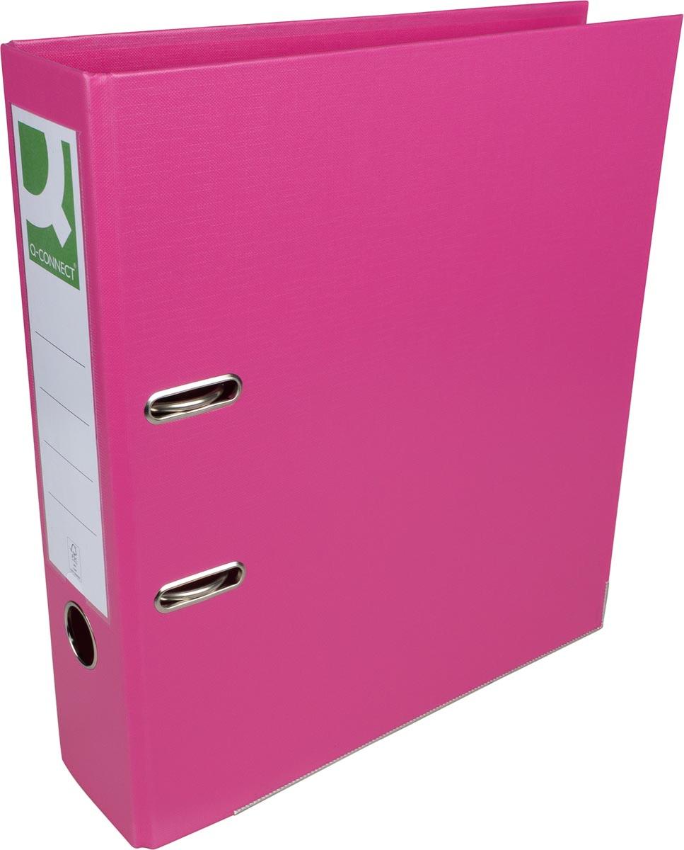 Q-CONNECT ordner, voor ft A4, volledig uit PP, rug van 8 cm, roze