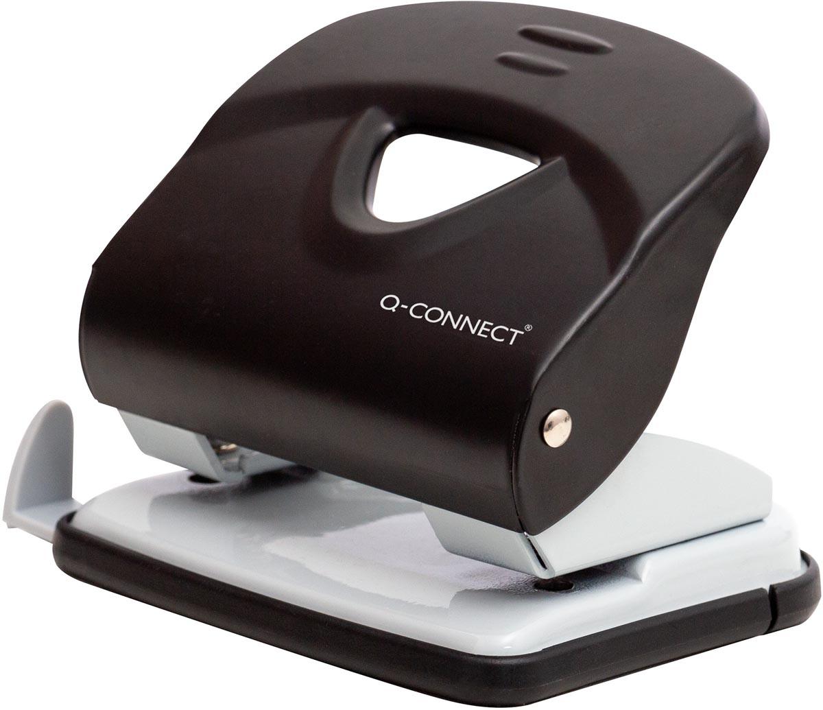 Q-CONNECT Light Duty perforator, metaal, 30 blad, zwart