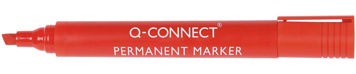 Q-CONNECT permanente marker, 2-5 mm, schuine punt, rood