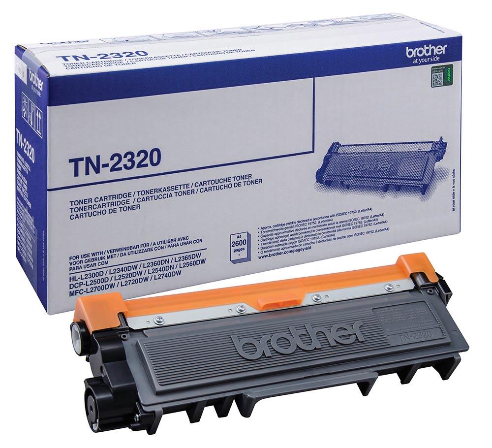 Brother toner, 2.600 pagina's, OEM TN-2320, zwart