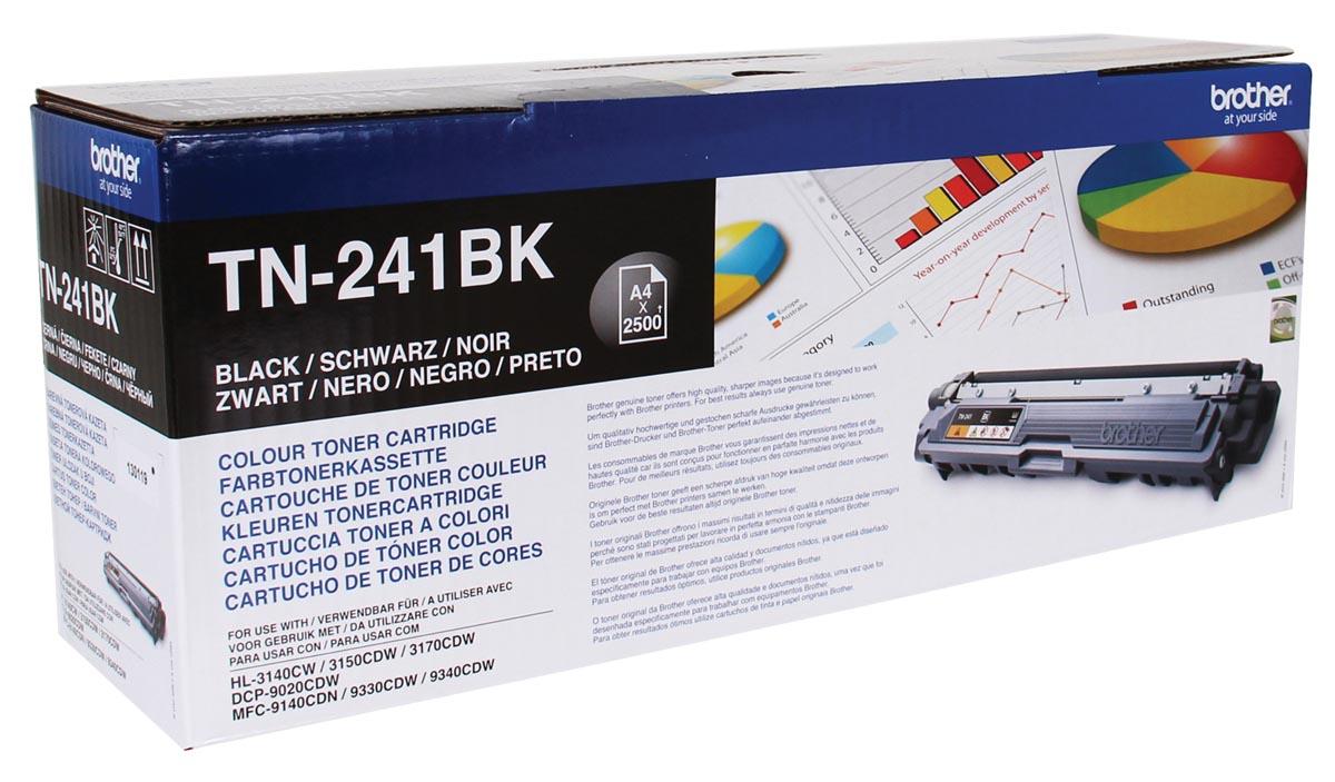 Brother toner, 2.500 pagina's, OEM TN-241BK, zwart