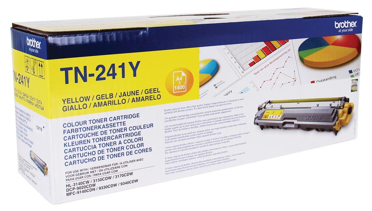 Brother toner, 1.400 pagina's, OEM TN-241Y, geel