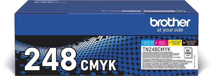 Brother toner, 1.000 pagina's, OEM TN-248VAL, 4 kleuren